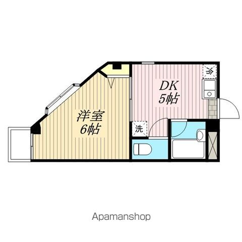 千葉市中央区旭町のマンションの間取り