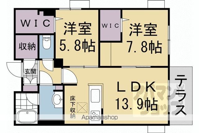 グランドール伏見桃山の間取り写真