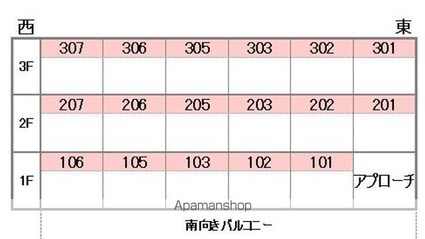ジョイフル美沢[1K/24.22m2]の配置図
