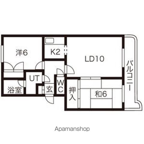 ローヤルハイツ東苗穂の間取り写真