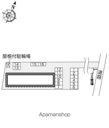 レオパレスサンシャイン大前[1K/23.61m2]の配置図