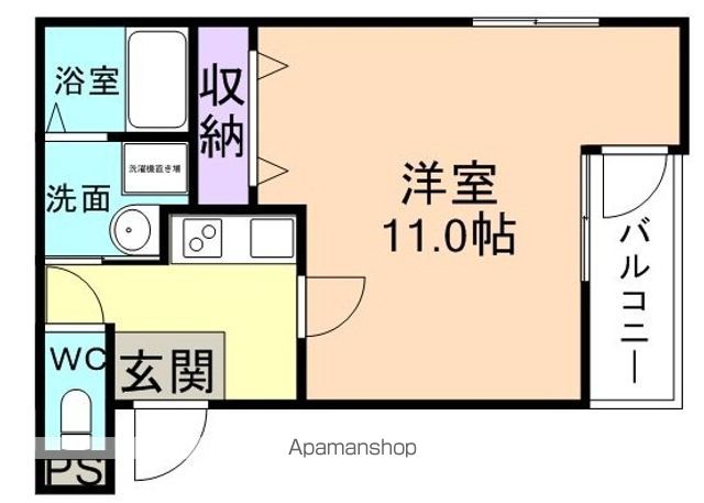 【和歌山市二筋目のアパートの間取り】