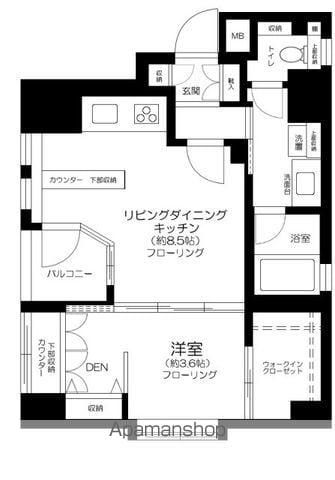 ディ・レジデンセス銀座東の間取り写真