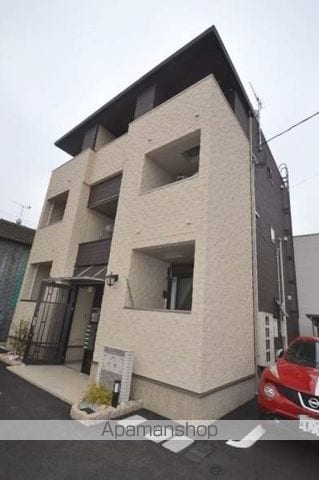 広島電鉄宮島線 楽々園駅 徒歩12分 3階建 築13年の外観写真