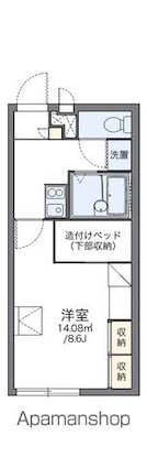 レオパレスＹ・Ｋ[1K/23.18m2]の間取図