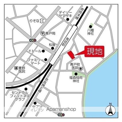 ＢＰＲレジデンス青砥[1K/20.61m2]の配置図