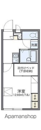 レオパレスみやこ[1K/21.81m2]の間取図