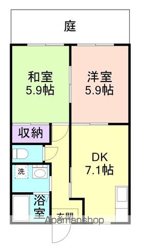 【和歌山市布施屋のハイツの間取り】