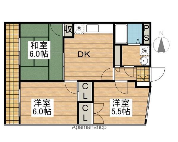 【調布市多摩川のマンションの間取り】