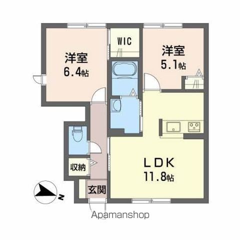 セゾンMKの間取り写真