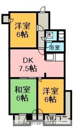 河上マンションの間取り写真