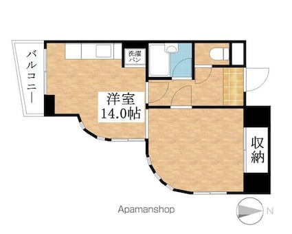 Ｓｔ．Ｃｒｏｗｎ[1R/36.63m2]の間取図