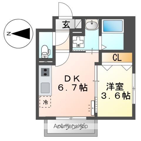フォルマ日宇那の間取り写真