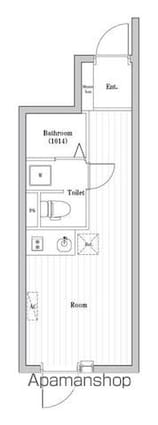 ハーモニーグラシア世田谷代田[1R/19.61m2]の間取図