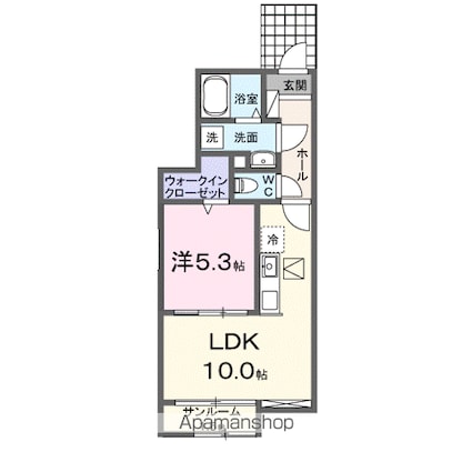 ＤＫ　エステート　守山[1LDK/40.44m2]の間取図