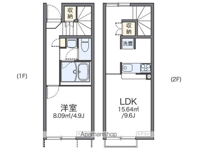 レオネクスト格Ⅱ[1LDK/40.26m2]の間取図