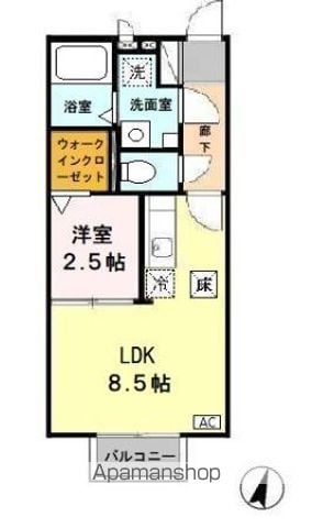 【東大和市中央のアパートの間取り】