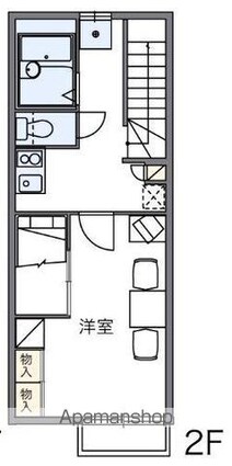 レオパレスカワシマ[1K/26.08m2]の間取図