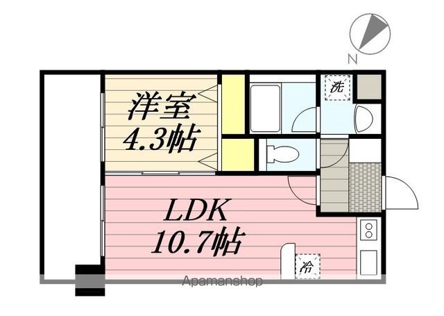 【福岡市博多区豊のマンションの間取り】