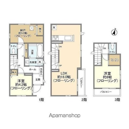 Ｋｏｌｅｔ千川１１[2SLDK/80.3m2]の間取図
