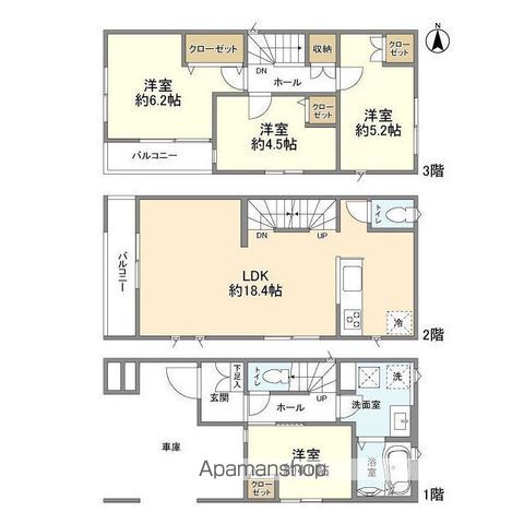 ＫＯＬＥＴ川崎馬絹１１の間取り