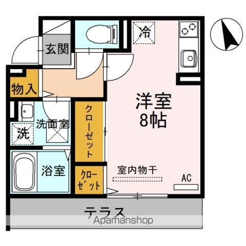 大阪市西成区玉出中のアパートの間取り