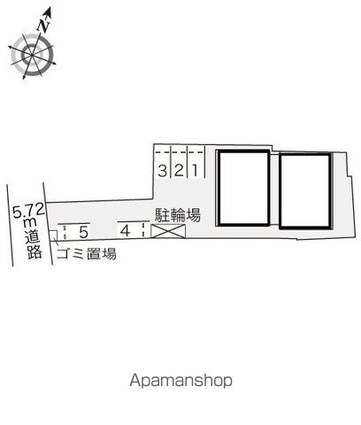 レオパレスカトレア[2DK/40.95m2]の配置図