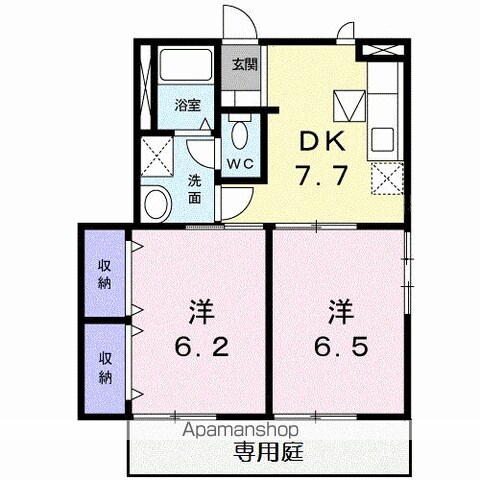 【羽島郡岐南町平島のアパートの間取り】