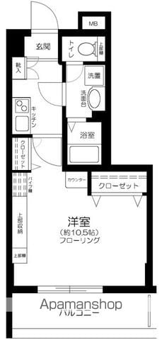 エスコート芝浦EASTの間取り写真