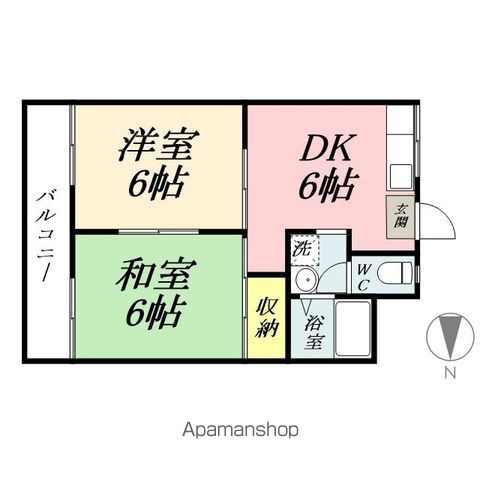 コーポラス高屋の間取り写真