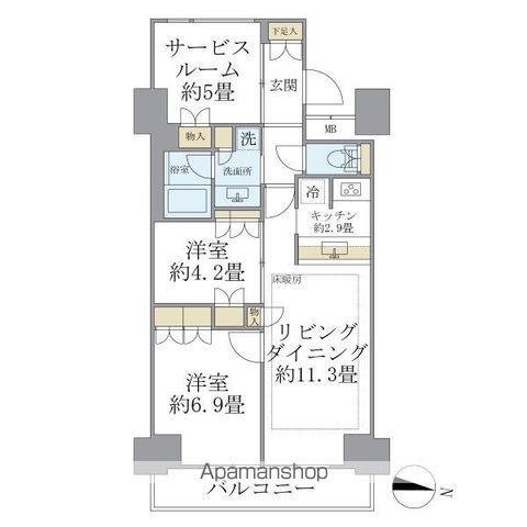 BRILLIA IST 東雲キャナルコートの間取り写真