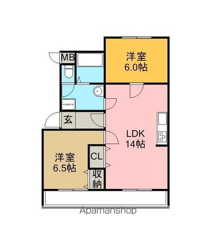 メゾン雁宿の間取り写真