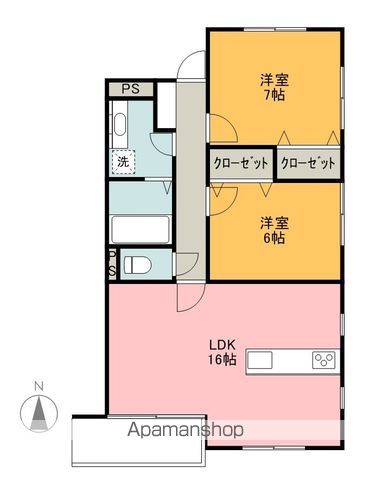 HEROデザイナーズマンションの間取り写真