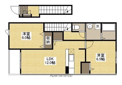 ブルックインパクトＢ[2LDK/58.86m2]の間取図