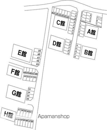 コートＭＴ　Ｅ・Ｆ棟[2LDK/54.81m2]の配置図