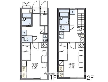 レオパレス川中島[1K/26.08m2]の間取図