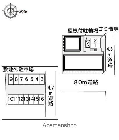 レオパレスサンプレイス 206 ｜ 岐阜県岐阜市芋島３丁目10-11（賃貸アパート1K・2階・23.18㎡） その17