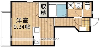 霞が関ハウス[1R/27.14m2]の間取図