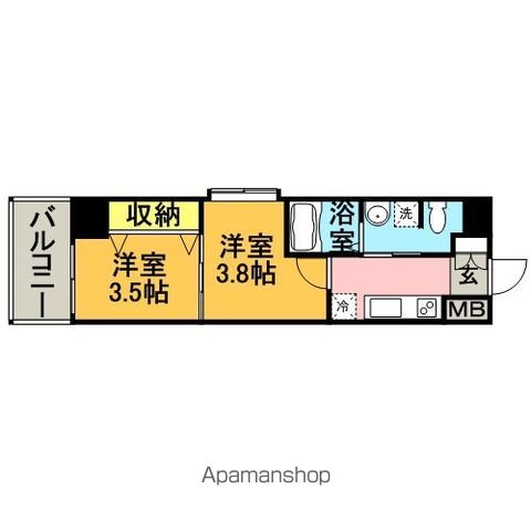 No.67 BENEFIT21博多の間取り写真