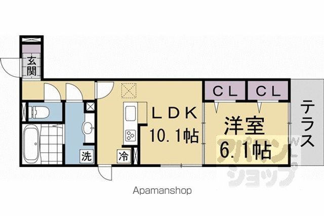 太秦レジデンス E棟の間取り写真