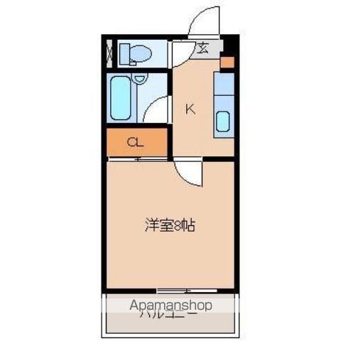 柳丸コーポ南棟の間取り写真