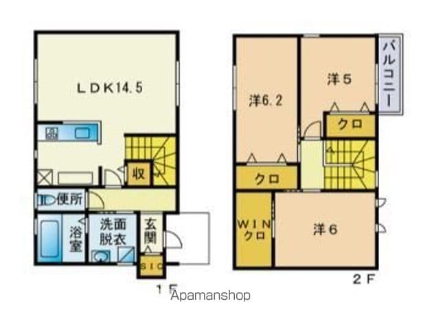 千早南山手Ｃの間取り