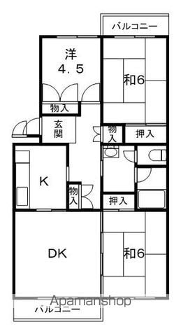 守山駅前東住宅1号棟の間取り写真