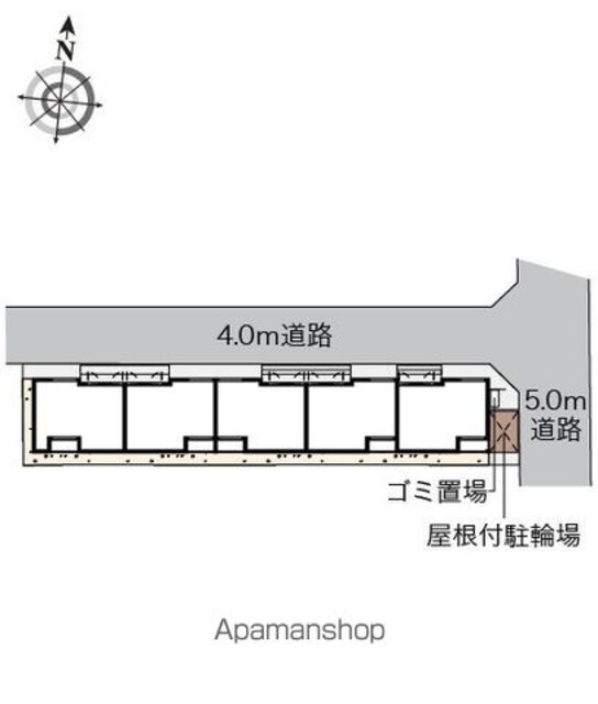 クレイノサングランツ[1K/30.6m2]の配置図