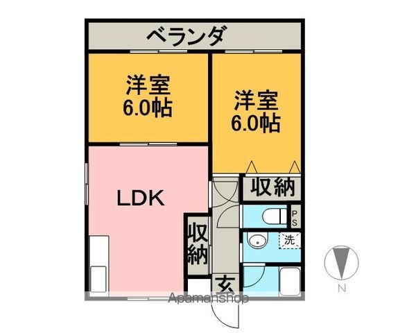 サフラン宝の間取り写真