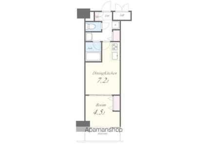 ＲＯＯＴｓ　Ｓｈｉｎｊｕｋｕ　Ｗａｋａｍａｔｓｕｃｈｏ（ルーツシ[1DK/30.21m2]の間取図