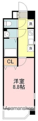 アーバンフラッツ長町[1K/28.64m2]の間取図