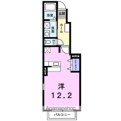 ラフレシールはなみずき[1R/32.9m2]の間取図