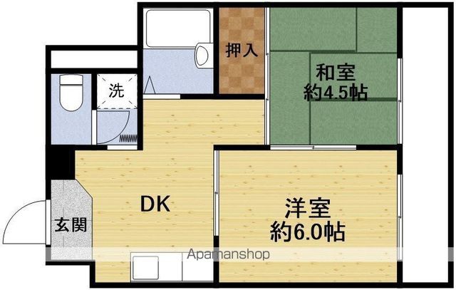 サンハイツ大阪屋の間取り写真