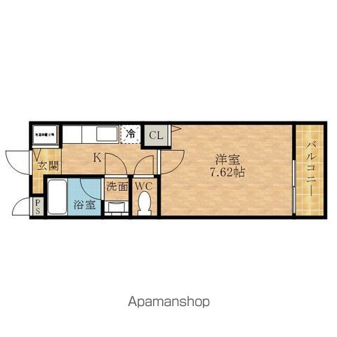 阪和線 東貝塚駅 徒歩8分 2階建 築23年の間取り写真